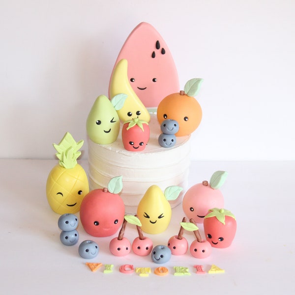 Dancing Fruit Cake Topper - Etsy