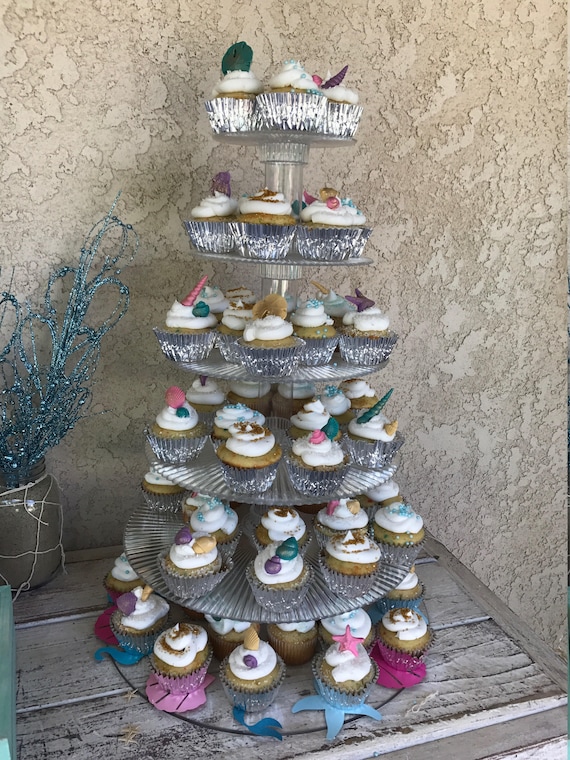 Edible Coloured Seashells Vegan Cupcake Toppers Cake Decorations