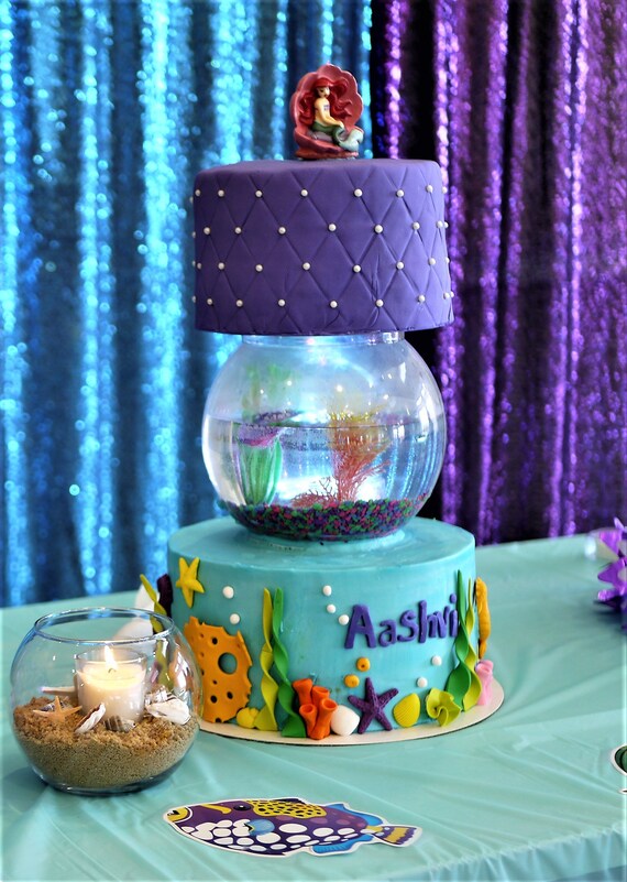 Fondant Under The Sea Cake Topper Decoration Shells Mermaid Etsy
