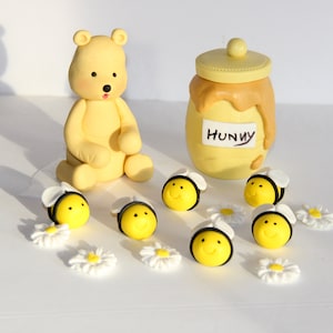 Adorno para tarta o cupcake con diseño de abejorros en 3D, diseño de oso y margaritas, vendedor de EE. UU.