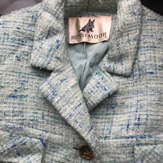 Vintage wool tweed 1960s suit skirt