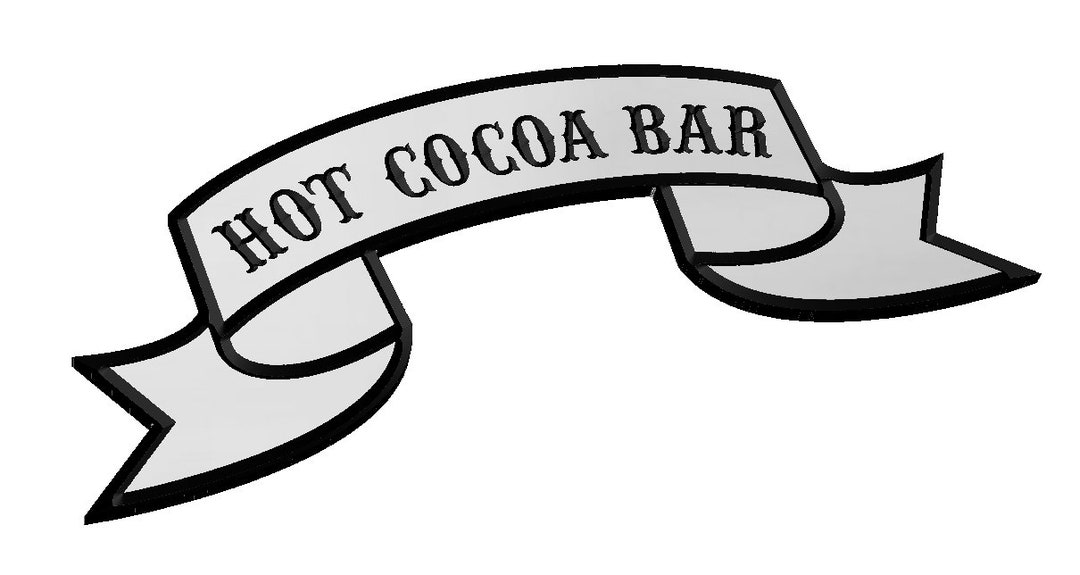 Hot Cocoa Bar Sign Template SVG Christmas Winter Happy - Etsy