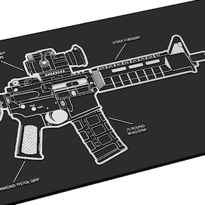 AR-15 Callouts SVG, cod, attachments, rifle, assault rifle, gun, video games, call, Vector, Laser Engraving, of, CNC, Cricut, Glowforge duty
