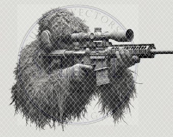 Incisione laser della tuta Ghili con illusione 3D in formato PNG (download digitale)