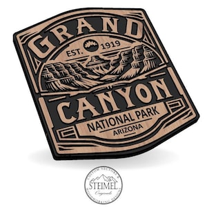 Grand Canyon Nationalpark Schild, Grand Canyon, Nationalpark, Natur, Wildnis, Arizona, 1919, SVG, Lasergravur, CNC, Cricut