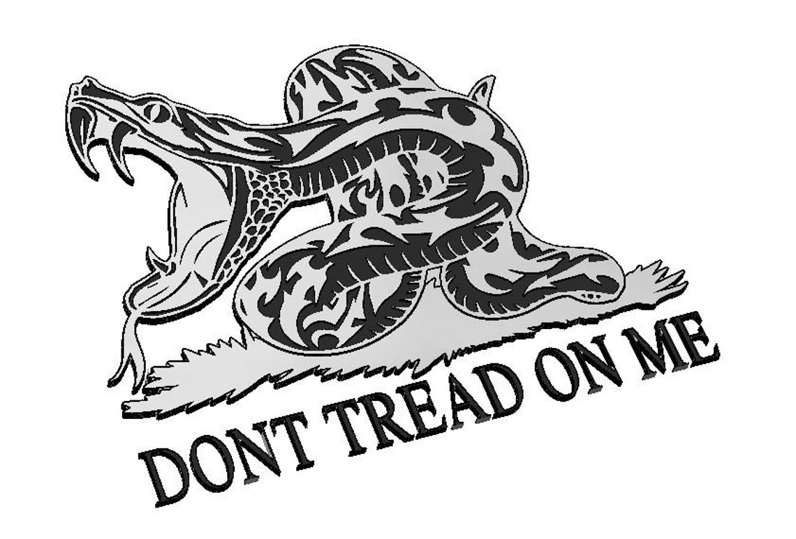 Don't Tread on Me Gadsden Snake Modern SVG America 2A Etsy