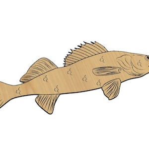 Walleye Cnc Router Files Walleye Fish SVG, Fishing Vector, Laser Cut CNC File - Etsy