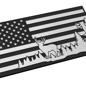 Bow Hunter Amerikanische Flagge SVG, Naturbursche, Jagd, Weißwedel, Maultier Deer, Vaterländisch, Land, Vektor, Lasergravur, CNC, Cricut, Glowforge