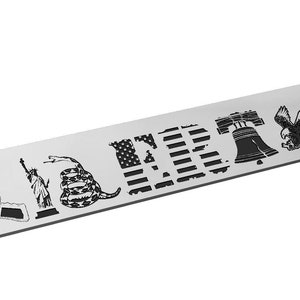Liberty Patriotic Sign SVG, bandeira americana, EUA, sino, águia, Gadsen, estátua da liberdade, pistola, vetor, gravação a laser, CNC, Glowforge