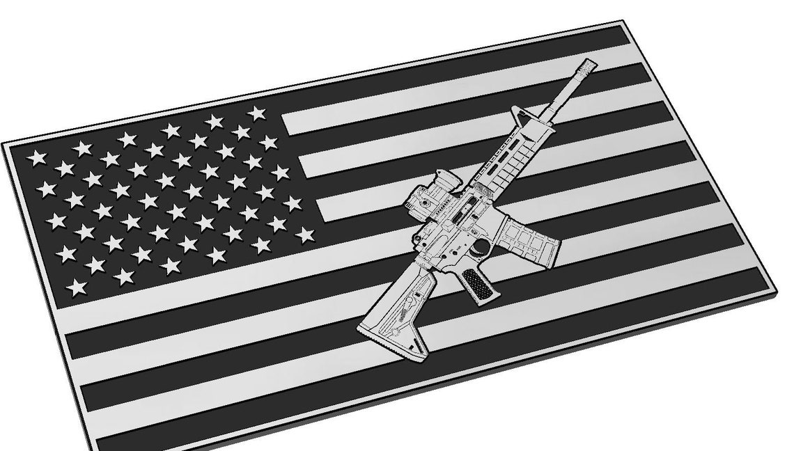 AR-15 Flag SVG Assault Rifle Usa America Gun Vector - Etsy