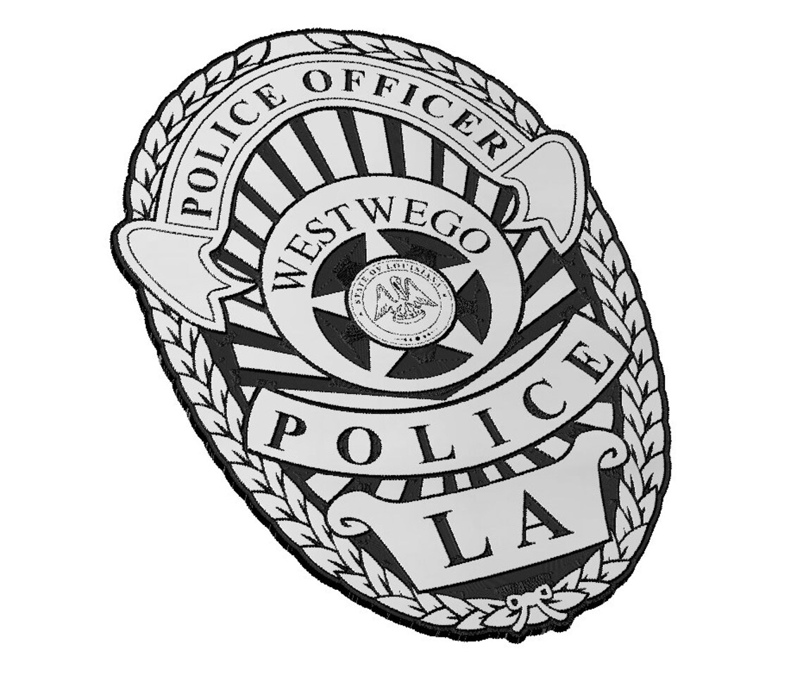 Westwego Police Department Louisiana Shield Badge SVG Law Etsy