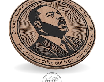 MLK Black History-lasergravure, SVG, CNC, Cricut