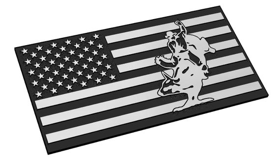 Bull Rider American Flag SVG Bullriding PBA Rodeo Cowboy | Etsy