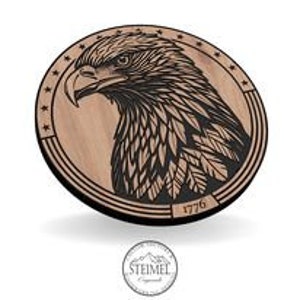 American Eagle 1776 Seal, Vector, Laser Engraving, CNC, Cricut