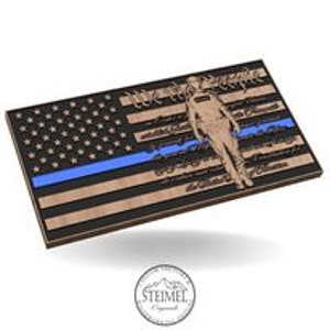 We the People Police American Flag, USA, America, Police, Laser Engraving, CNC, Cricut