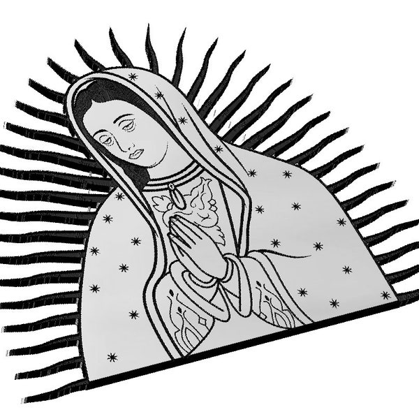 Virgin Mary SVG, Christianity, Catholic, Faith, Religion, Christ, Jesus, Christmas, Saint, Vector, Laser Engraving, CNC, Cricut, Glowforge