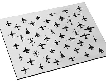 Aircraft Flag Union SVG, Military Planes (Vector, Laser Engraving)