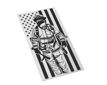 Drapeau américain pompier SVG, croix de Malte, mémorial patriotique (téléchargement numérique)
