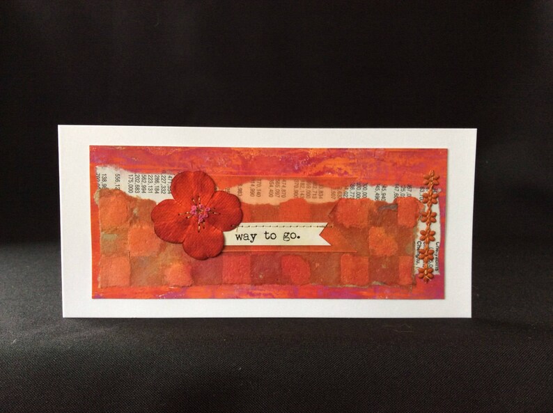 Way To Go Handmade Art Card