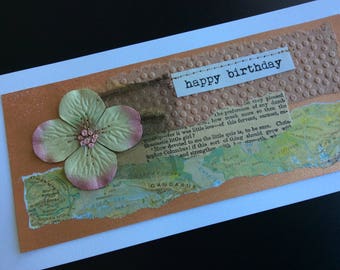 Carte d’art faite à la main - Joyeux anniversaire