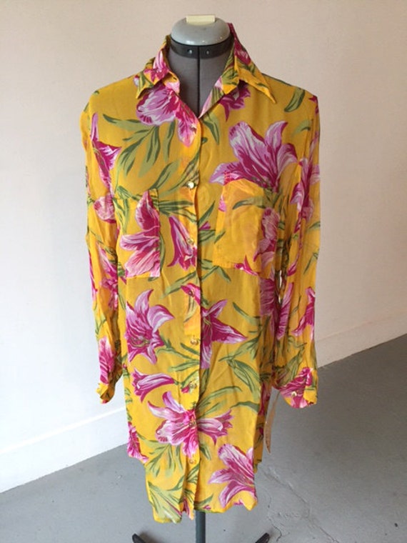 Betsey Johnson 80s punk label tunic with original