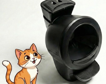 Extensión de tolva de arena compatible con Litter Robot 4, LR4. ¡Fácil instalación con clip! ¡Tres veces el volumen!