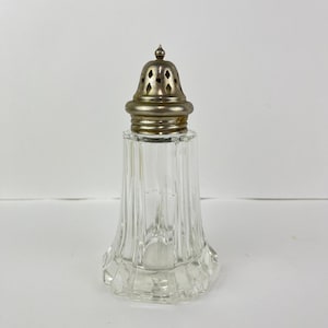 Antique Muffineer Glass Sugar Shaker Made in England