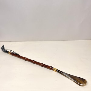 Vintage Italian Shoe Horn 21.5in Long Soap Stone Horse Head