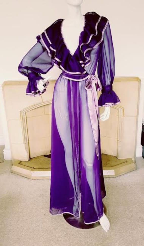 lavender dressing gown