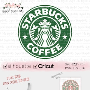 Starbies Coffee SVG Archivo de corte, Starbies Logo SVG, Starbies Coffee Logo, Starbies DIY Tumbler, Starbies diy mug, Starbies Iron on