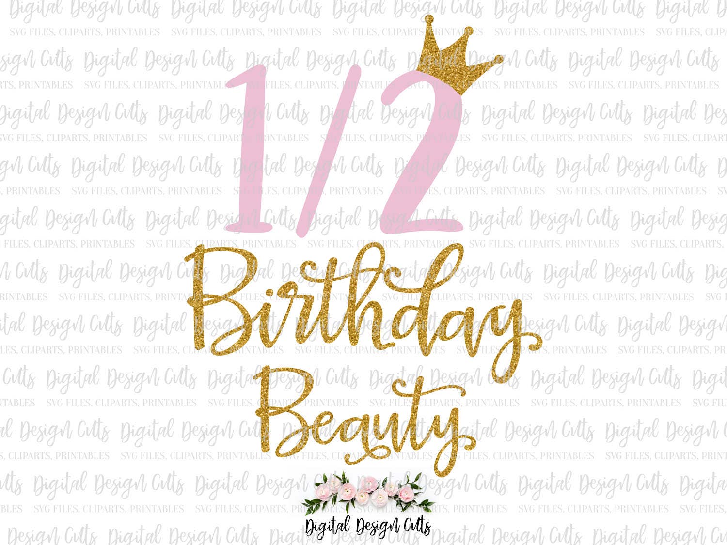 Download Birthday Beauty Svg Birthday Beauty Iron On Half Birthday Etsy