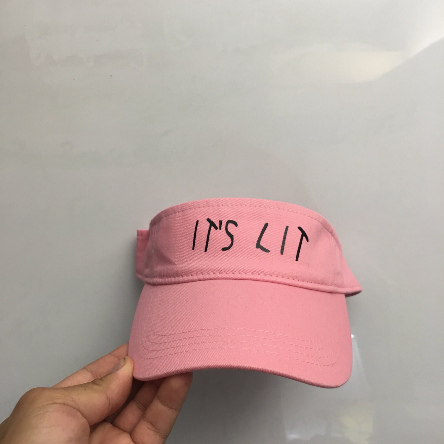 pink lit cap