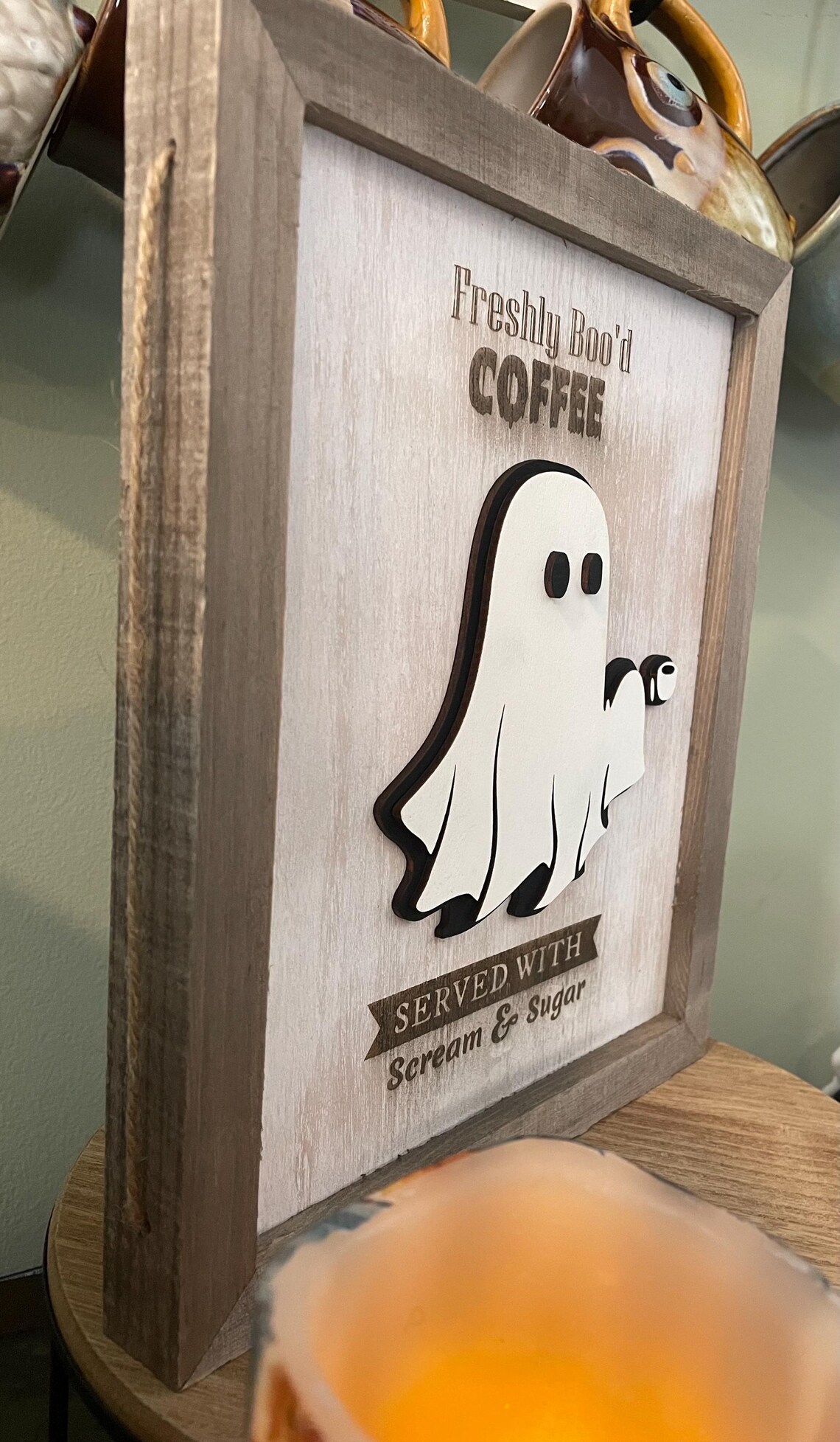 Freshly Boo’d Coffee Sign - Coffee Bar Sign - Halloween Coffee Decor ...
