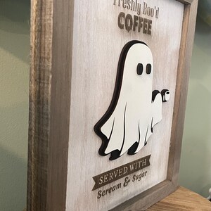 Freshly Boo’d Coffee Sign - Coffee Bar Sign - Halloween Coffee Decor ...