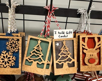 Christmas gift card holders