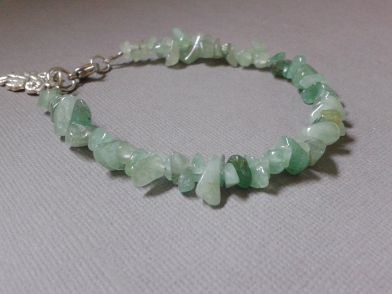 Aventurine quartz green bracelet with owl Pendant
