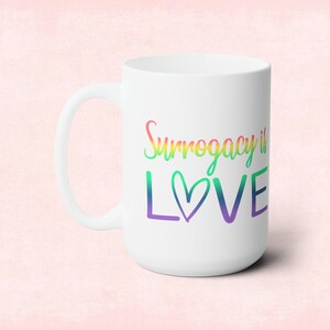 15 oz Mug, IVF, surrogacy gift, ivf gift, infertility mug, surrogacy mug, ivf, surrogacy