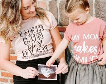 Their bun my oven - Surrogacy Support Shirt - Infertility Awareness Shirt - Fertility Journey Gift - Unisex IVF and Surrogacy Apparel