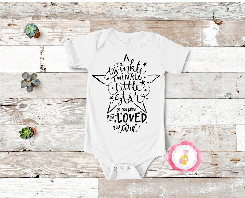 Twinkle Twinkle Little Star Surrogate Customizable Baby Bodysuit Surrogacy