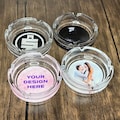 Custom Photo Ashtray – Full-Color Personalized Glass Ashtray, USA Made