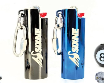 Estuche para encendedor de acero inoxidable grabado con láser personalizado – Bandeja de acero opcional