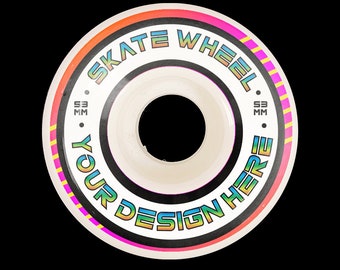 Custom Print Skateboard Wheels 52mm 53mm 54mm Spit Fire Mold - Full Color Printing Skate Wheels