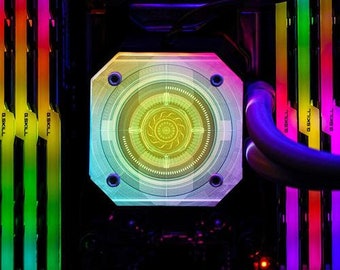Custom AIO Cover for Corsair iCUE ELITE CAPELLIX Cooler (H100i, H115i, H150i)