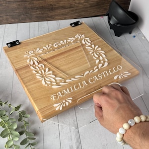 Personalized Tamal Masa Spreading Board with Handle | Tamale Prep Board | Masa Spreader Tool | Kitchen Gadget