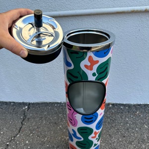 Custom Standing Ashtray with Waste Bin - Ashtray Stand - Smoker's Gift