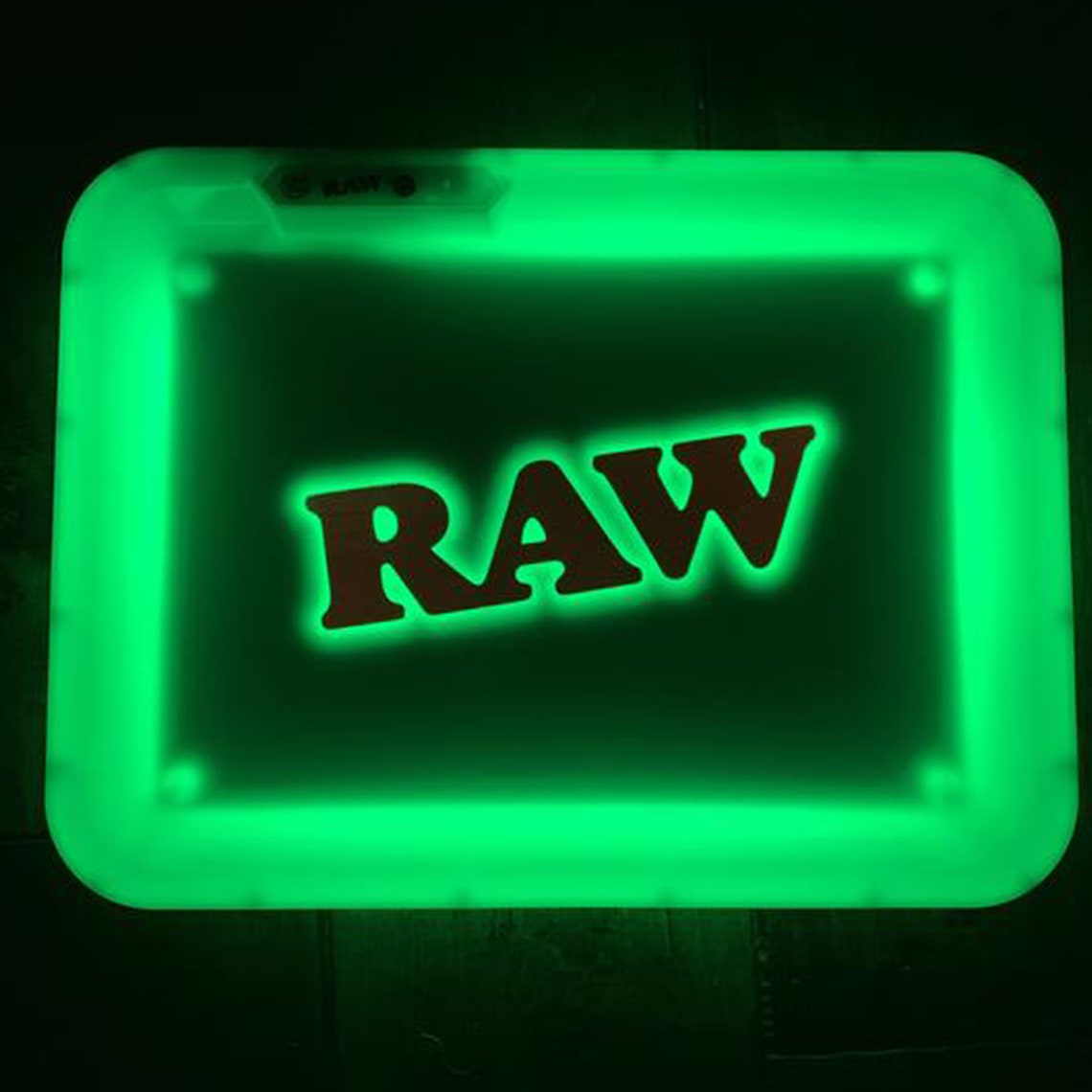 Raw X Glow Tray LED Rolling Glow Tray Custom Glowing Tray Etsy