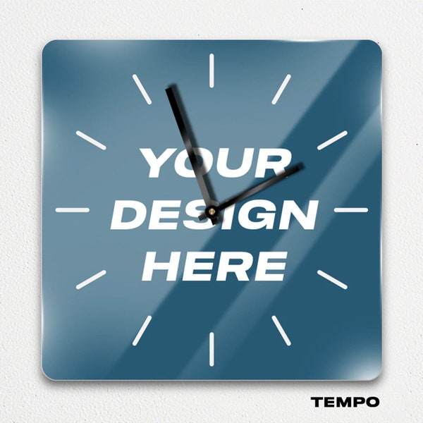 Square Wall Clock Etsy