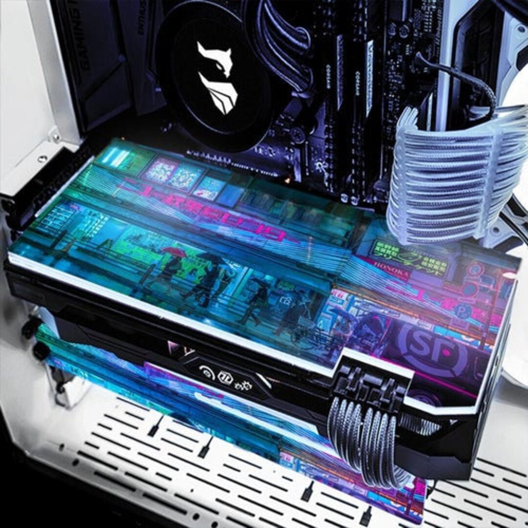 Wall City GPU Backplate RGB A-rgb Nvidia & Amd - Etsy