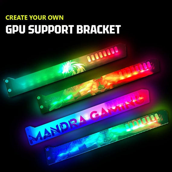 Custom Design RGB GPU Support Bracket - V1 Tech