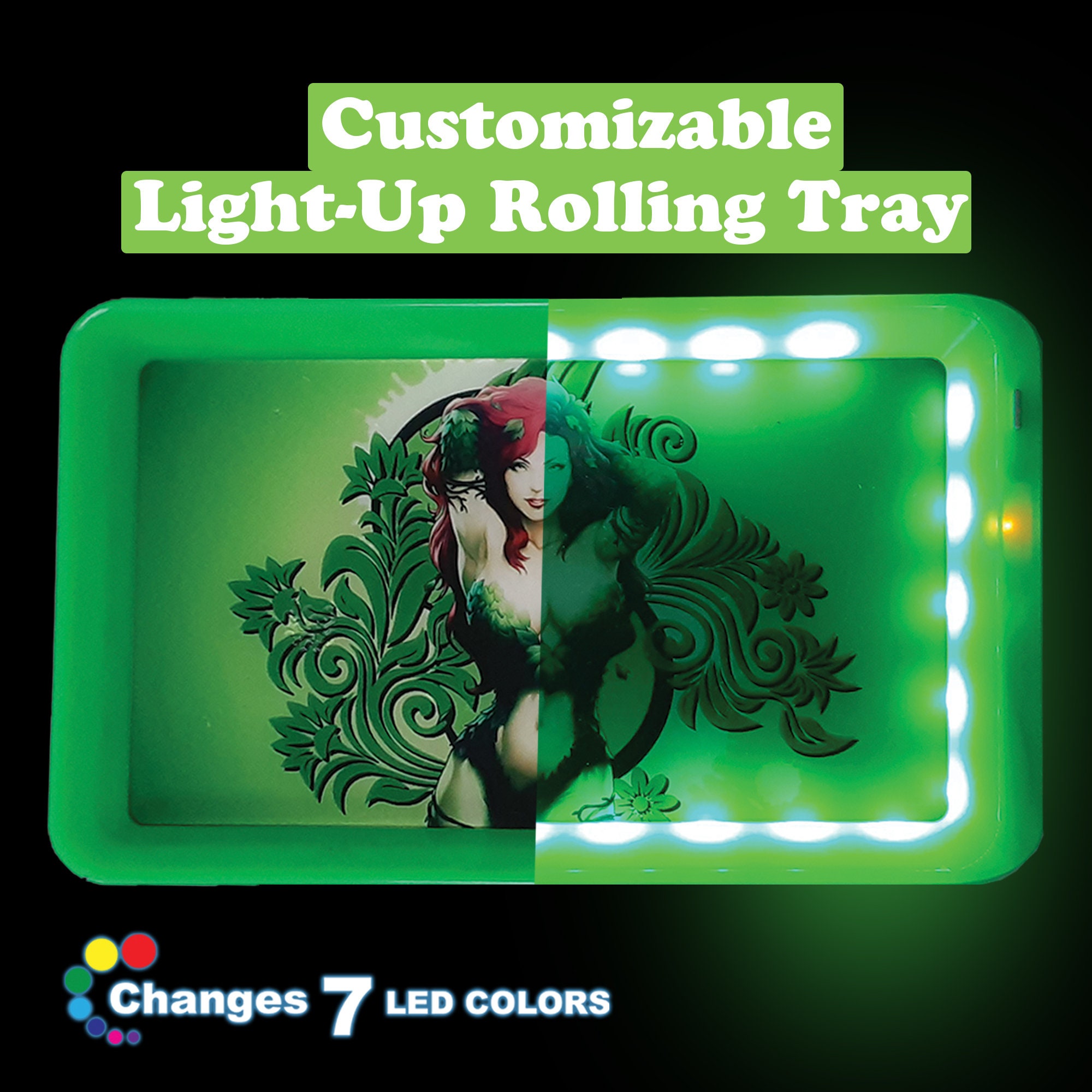 Custom Glow Tray Light Up Rolling Tray Sports Rolling Tray Etsy